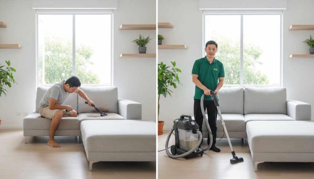 Fabric Sofa Cleaning at Home vs. Professional Service: The 2026 Hygiene Guide