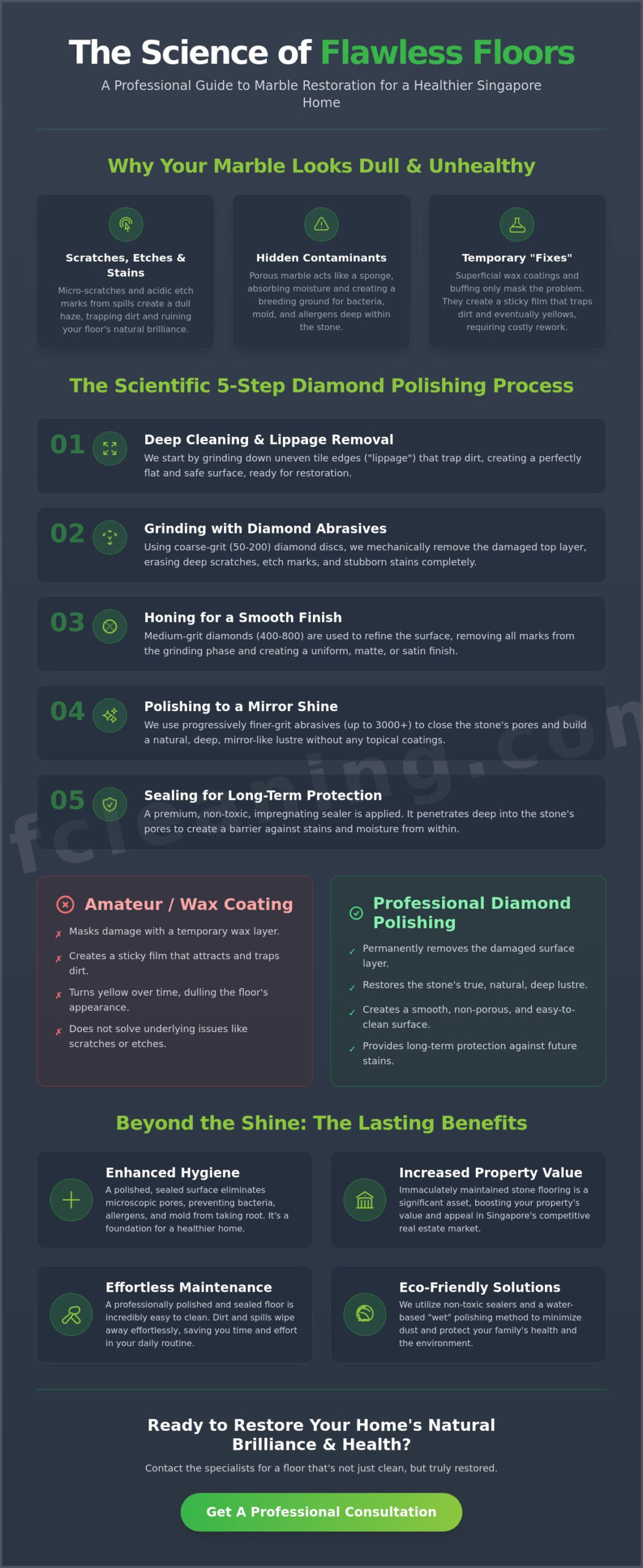 Marble Floor Polishing Service Singapore: The 2026 Restoration & Hygiene Guide