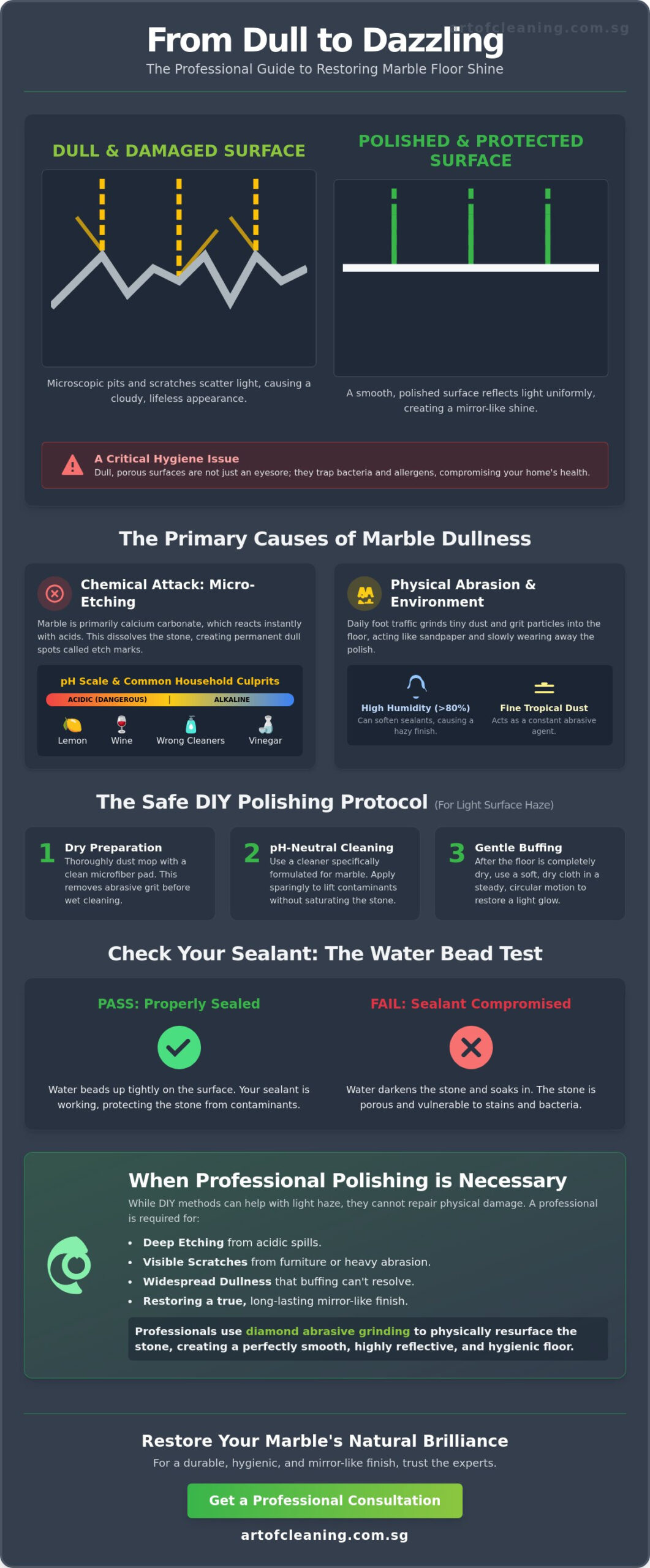 How to Restore Shine to Dull Marble Floors: The 2026 Professional Guide