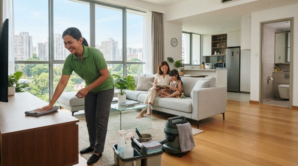 Weekly 4-Hour Cleaning Singapore | Part-Time Maid Service